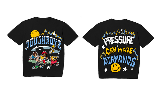 Black and Sky Pressure Can Make Diamonds Tee